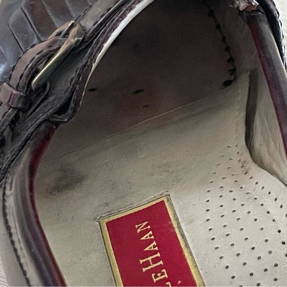 Cole Haan Brown/Burgundy Leather Loafers - Picture 9 of 11